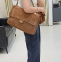 Chanel velvet bag